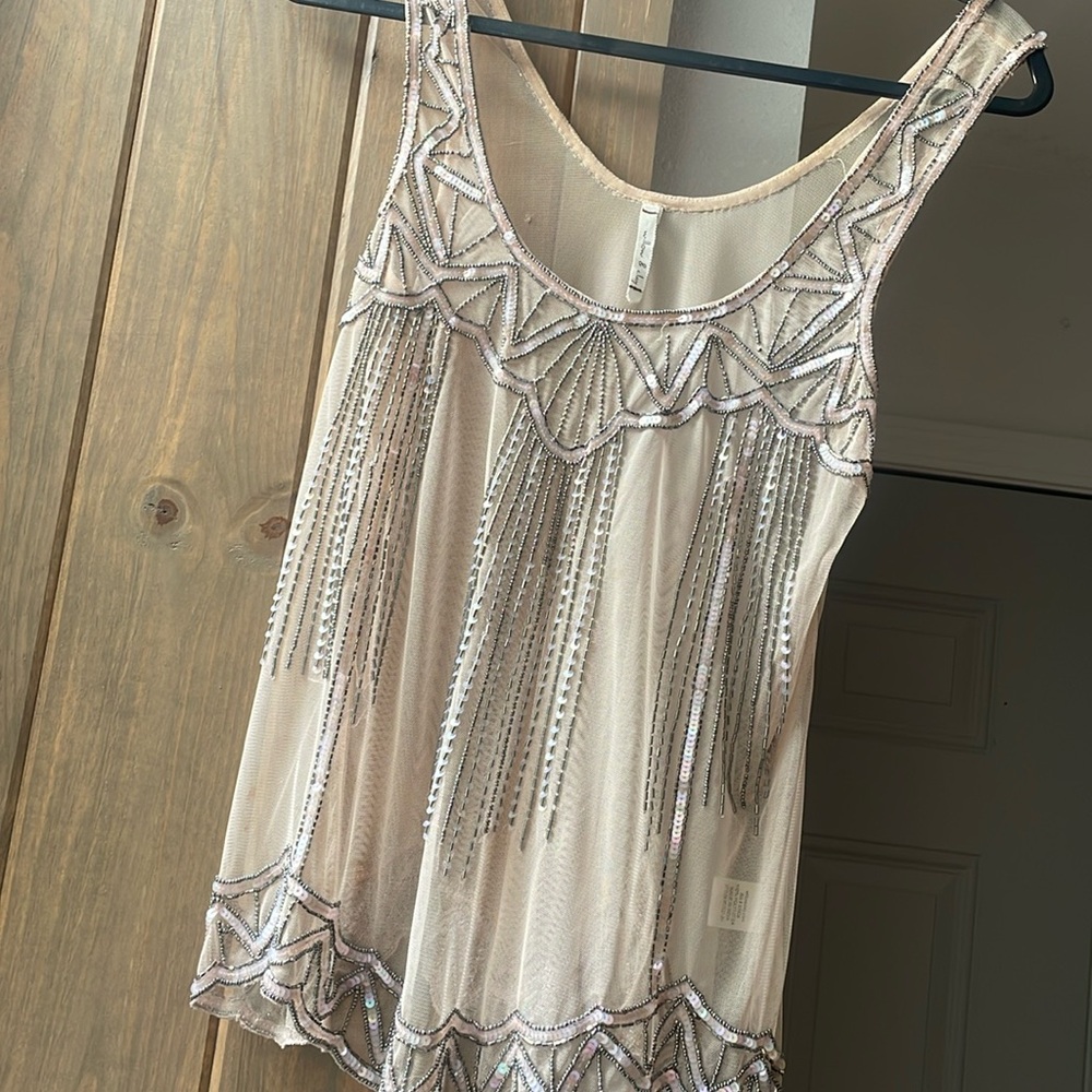 Willow & Clay blush blouse overlay